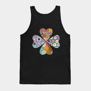 Quilted Heart Flower Tank Top